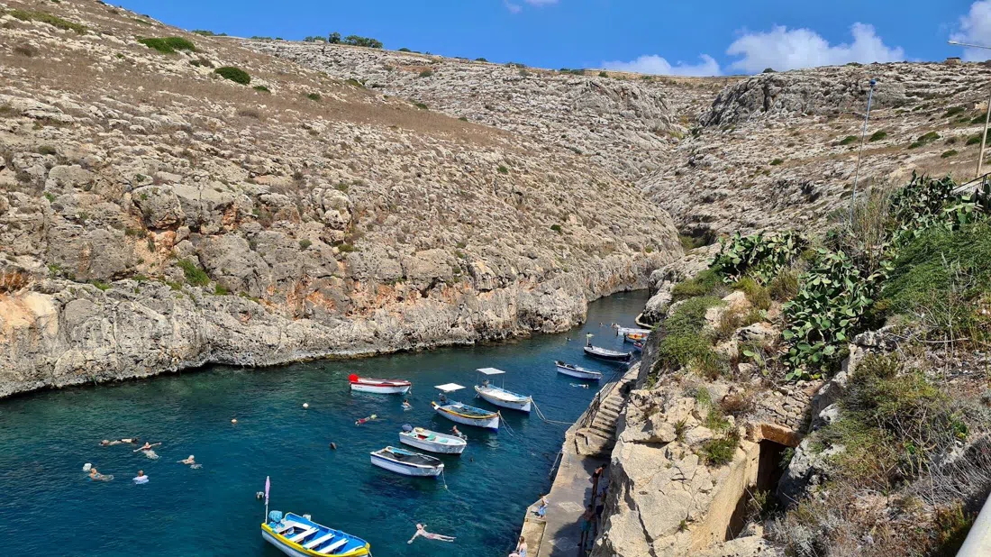Wied iż-Żurrieq inlet and slipway, Valletta