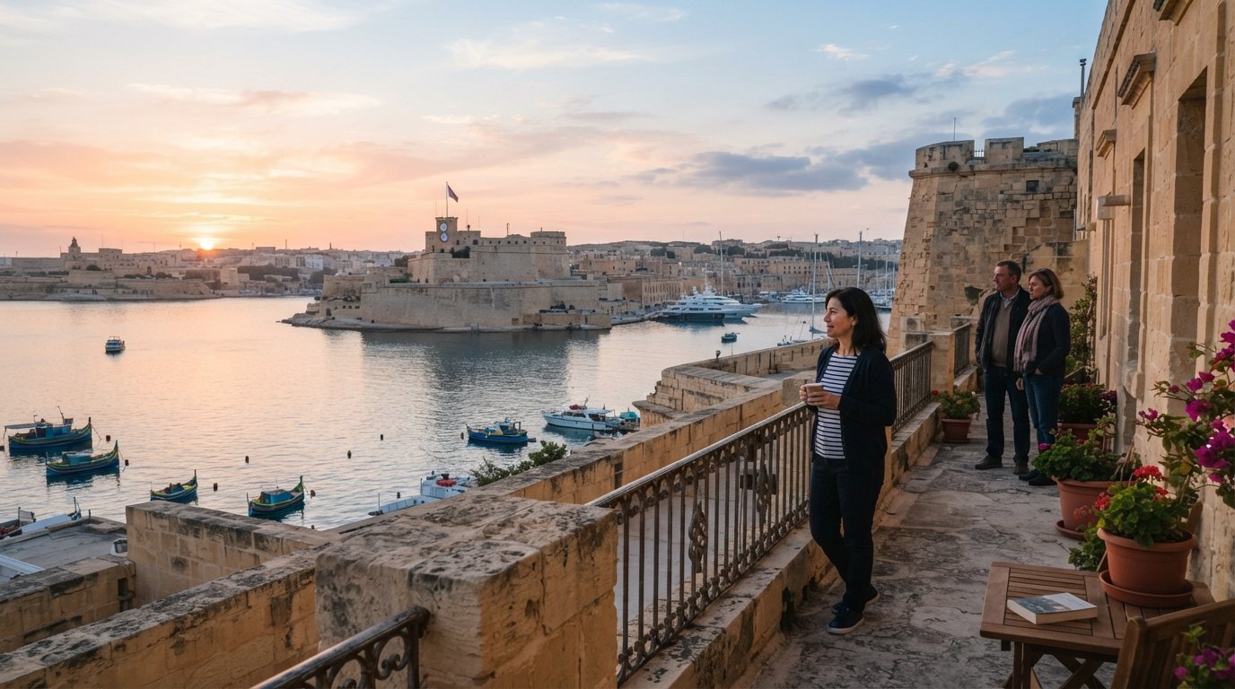 St. Barbara Bastion, Valletta: the city’s quietest view from the sea walls